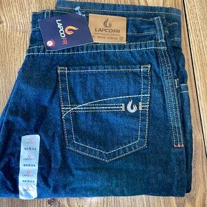 LAPCOFR Flame Resistant Jeans 100% Cotton Men’s 40 x 32 Industrial Workwear
